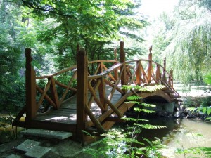Híd Tengelicen a parkban